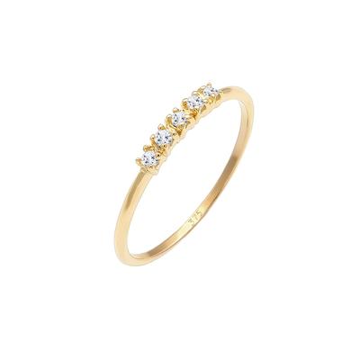Elli PREMIUM - Microsetting Topas Edelstein Valentin 375 Gelbgold Ringe 1 ct Damen (149.99 € / 1 ct)