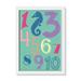 Casa Fine Arts 123 Wall Décor Paper in Blue | 14 H x 11 W x 1.19 D in | Wayfair 28785-01