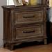 Rosalind Wheeler Erika 2 Drawer Nightstand Wood in Brown | 29.5 H x 17 W in | Wayfair 59DD366324DA4308BDB1888A2EA15610