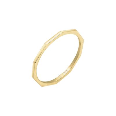 Elli PREMIUM - Bandring Geo Basic Minimal Look 375er Gelbgold Ringe 1 ct Damen (109.99 € / 1 ct)