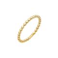 Elli PREMIUM - Basic Bandring Geo Minimal Ball Look 375 Gelbgold Ringe Damen