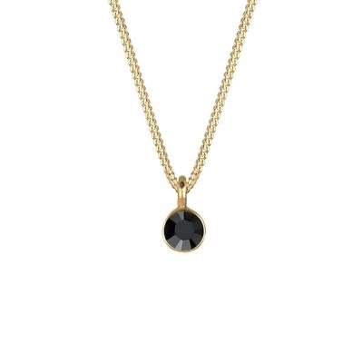 Elli Panzerkette Basic Kristall 925 Silber goldfarben Damen