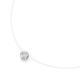 Smart Jewel - Collier schwebender Stein, Zirkonia, Silber 925 Ketten Silber Damen