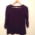 Anthropologie Sweaters | Anthropologie Yellow Bird 3/4 Sleeve Sweater | Color: Purple | Size: M