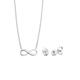 Elli - Infinity Symbol Kristalle 925 Silber Schmuck-Set Damen