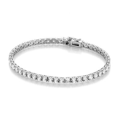 Giorgio Martello Milano - Armband Tennisarmband mit Zirkonia Steinen, Silber 925 Armbänder & Armreife 1 ct Silber Damen