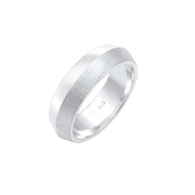 Elli PREMIUM Paarring Bandring Trauring Hochzeit 925 Sterling Silber 56 Damen Image