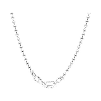 Giorgio Martello Milano - Kette im Kugelketten Stil massiv 80 cm, Silber 925 Ketten 1 ct Silber Damen