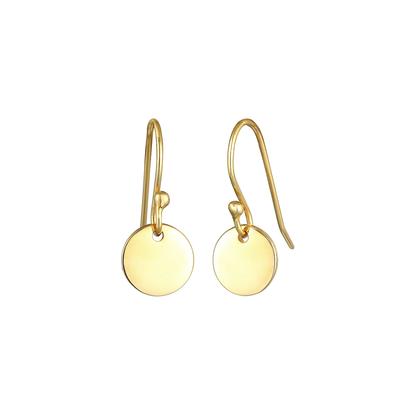 Elli - Hänger Plättchen Geo Minimal Look 925 Silber Ohrringe 1 ct Damen (39.99 € / 1 ct)