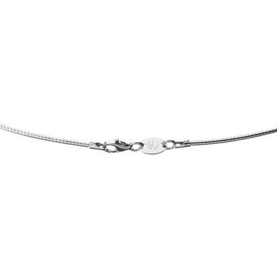 Giorgio Martello Milano Kette im Omegaketten Stil, Silber 925 45 cm Damen Image