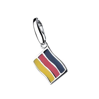 Giorgio Martello Milano - Charm Flagge Deutschland, Silber 925 Charms & Kettenanhänger 1 ct Grün Damen