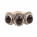 Midnight Trio,'Multi-Stone Onyx Cocktail Ring from India'