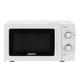 Geepas 700 W Solo Manual Microwave – 20L Solo Microwave Oven with 5 Power Levels - Reheating, Defrost Function & 30 Minute Timer - 2 Rotary Dials, Easy Clean - Oven for Standard Size of Dinner Plate