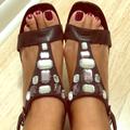 Nine West Shoes | Casual Bling Sandals | Color: Black | Size: 9