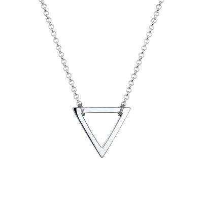 Elli - Dreieck Geo Minimal 925 Sterling Silber Ketten 1 ct Damen (49.99 € / 1 ct)