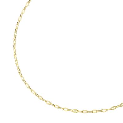 Luigi Merano Kette fantasieförmig mit diamantierten Gliedern, Gold 375 45 cm Damen