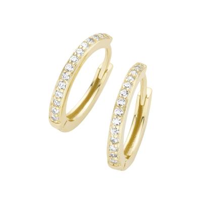 Luigi Merano Klappcreolen mit Brillanten, Gold 585 Onesize Damen