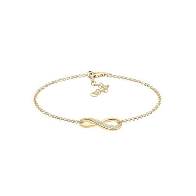 Elli Infinity Symbol Endlos Zirkonia 925 Silber 18 Damen