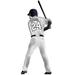 Latitude Run® Latitude Run Personalized Baseball Player Wall Decal Metal in Gray | 40 H x 18 W in | Wayfair 67660B6B47614AA194A1264C77853E73