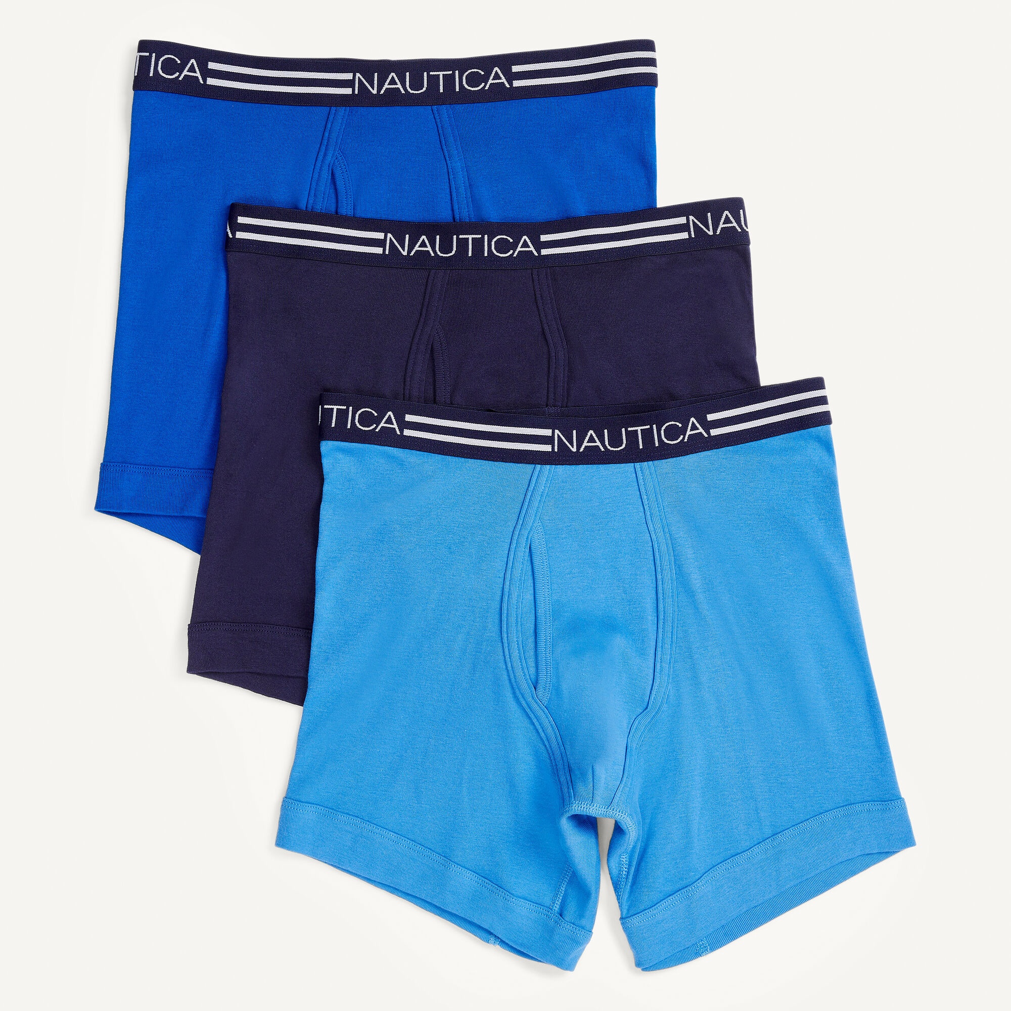 Nautica Men's Classic Boxer Briefs, 3-Pack 401 (Navy), M