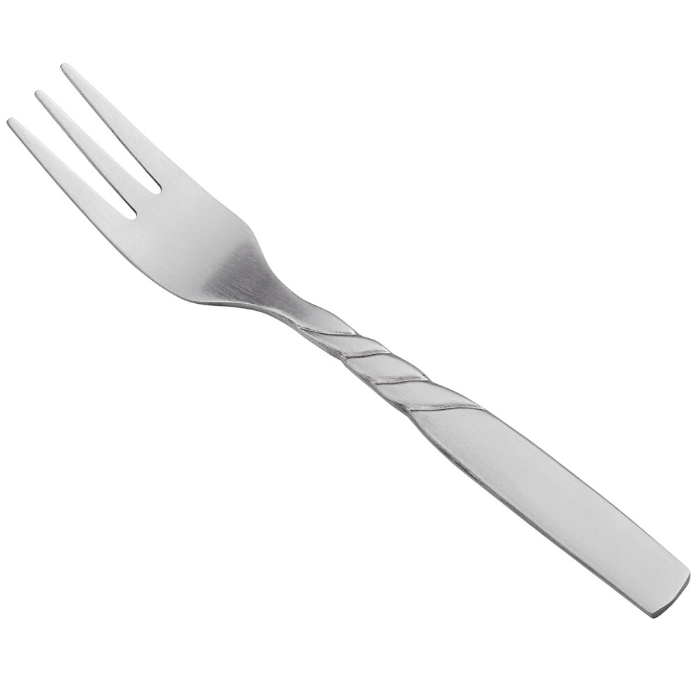 "World Tableware 322 029 Collingwood 5 1/8"" 18/0 Stainless Steel Heavy Weight Cocktail Fork - 36/Case"