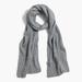 J. Crew Accessories | Bnwt Classy Pearl Ribbed Knit Scarf In Gray | Color: Gray | Size: Os