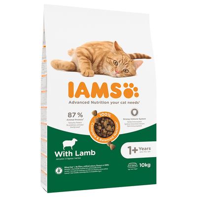 2x10kg Großgebinde Ausgewachsene Katzen Lamm IAMS Katzenfutter