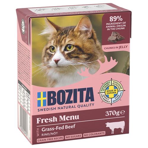 24x370g Rinderhack+Gelee Bozita Häppchen Katzenfutter