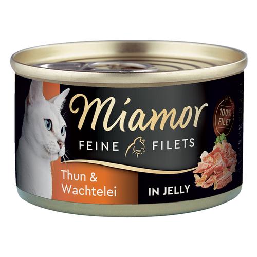 24x100g Feine Filets Naturelle 4 Sorten Mix II Miamor Katzenfutter