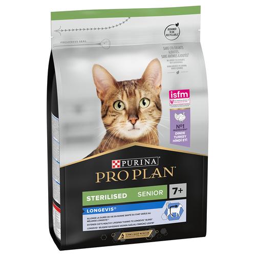 3x 3kg Pro Plan Sterilised Senior 7+ Truthahn Katzennassfutter