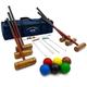 Big Game Hunters Cottage Croquet Set - Adult Croquet Set with Full Size Composite Balls in a Storage Bag (6 Player Set)