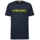 HEAD Unisex Kinder Club Ivan T-Shirt JR, Dark Blue/Yellow, 140