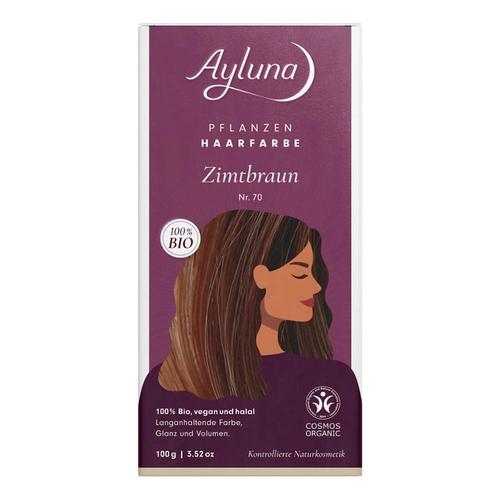 Ayluna Naturkosmetik – Haarfarbe – Nr.70 Zimtbraun Pflanzenhaarfarbe 100 g