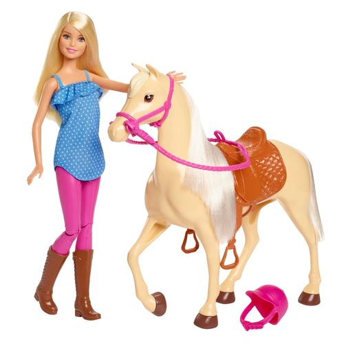 Barbie Puppe und Pferd
