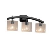 Justice Design Group Fusion - Archway 25 Inch 3 Light Bath Vanity Light - FSN-8593-30-SEED-MBLK