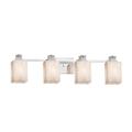 Justice Design Group Clouds - Ardent 32 Inch 4 Light LED Bath Vanity Light - CLD-8474-15-CROM-LED4-2800