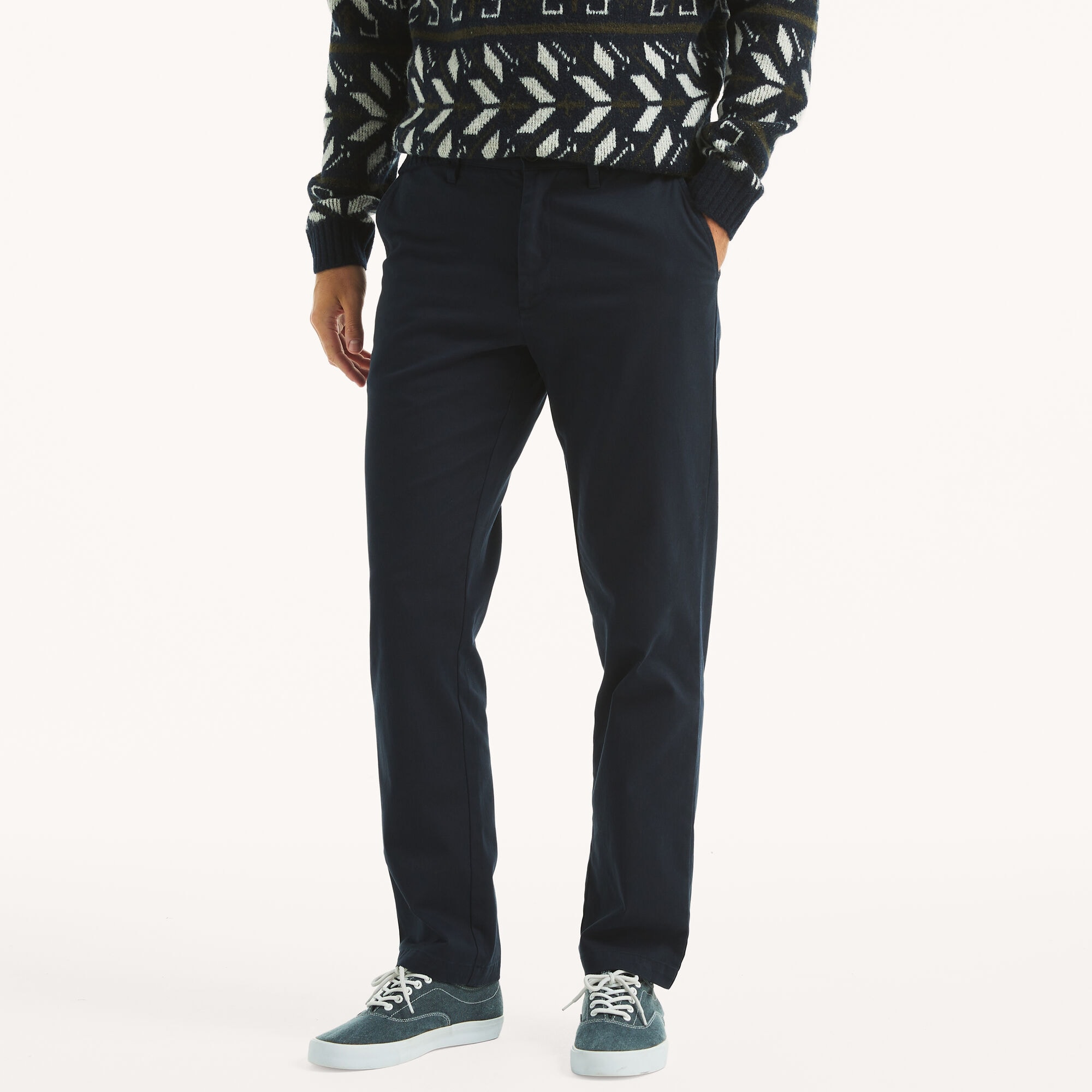 Nautica Men's Classic Fit Deck Pant 444 (True Navy), 40x32