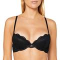 Emporio Armani Underwear Damen Natural Bra Virtual Lace Push-Up-BH, Black, 34A