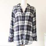 American Eagle Outfitters Tops | Aeo Ahh-Amazingly Soft Flannel In Size M | Color: Blue/White | Size: M