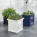 Nantucket Easy-Care Square Planter Pots - Indigo, 16" - Grandin Road