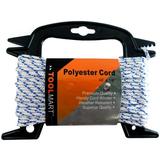 TOOL MART 1/8 x 48 Durable Polyester Cord 40 lb Capacity | Includes 6 x7.5 Winding Rack | Ideal for Home DIY Camping & Outdoor Tasks