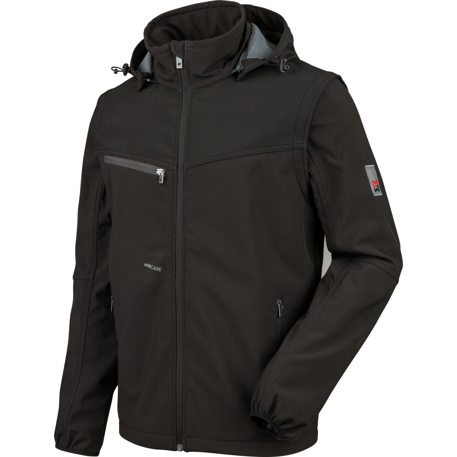 Veste Softshell de travail Stretch X Würth MODYF noire