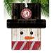 Fan Creations Snowman Holiday Shaped Ornament Wood in Black/Brown/White | 4.25 H x 4 W x 0.25 D in | Wayfair C0980-Alabama