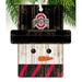 Fan Creations Snowman Holiday Shaped Ornament Wood in Black/Brown/White | 4.25 H x 4 W x 0.25 D in | Wayfair C0980-Ohio State