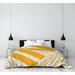 East Urban Home Indianapolis Indiana Districts Single Reversible Duvet Cover Microfiber, Polyester in Orange | Twin XL Duvet Cover | Wayfair