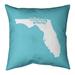 East Urban Home Indoor/Outdoor Throw Pillow Polyester/Polyfill blend in Green/Blue | 16 H x 16 W x 3 D in | Wayfair