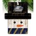 Fan Creations Snowman Holiday Shaped Ornament Wood in Black/Brown/White | 4.25 H x 4 W x 0.25 D in | Wayfair C0980-Georgia Southern