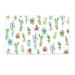 TarHong Cactus Pet Placemat Melamine, Silicone in Pink/White | 11.5 H x 19 W x 0.08 D in | Wayfair TPMMT0200PMS