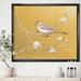 East Urban Home Gold Bird on Blossoms I - Picture Frame Print on Canvas Canvas | 30 H x 30 W x 1 D in | Wayfair 0C40B8E5CE1442979965D8A62D7050FB