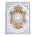 Artistry Lighting Floral Center Rectangle Ceiling Medallion, Fiberglass in White | 2.5 H x 63 W x 47 D in | Wayfair ART1216-F1-080